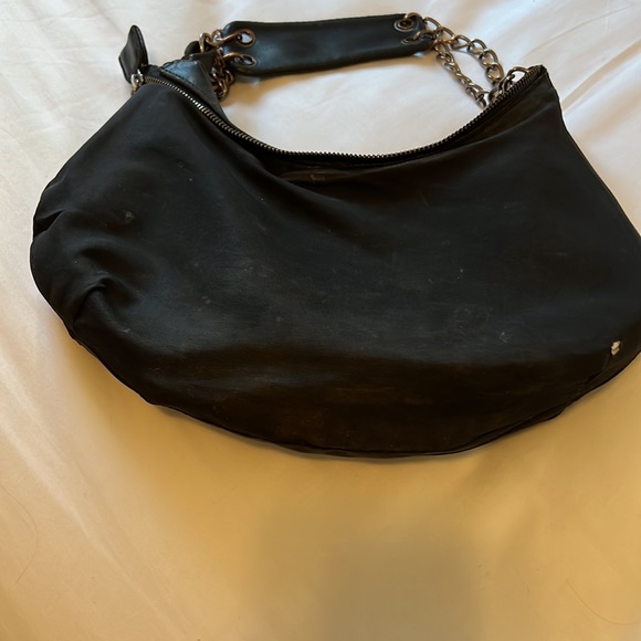 Over the shoulder Bebe Bag & Gorgeous Bebe leatherkitten heels size 8.5 - - Picture 8 of 13